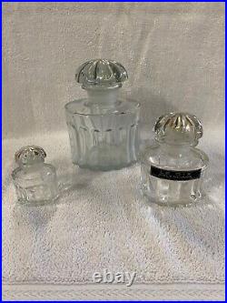 Le Dix Balenciaga Paris, France Vintage perfume bottles 1940s, empty bottles. SET