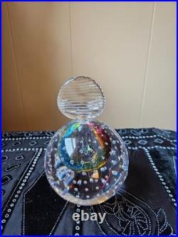 Leon Applebaum vintage signed multi color perfume bottle and stopper