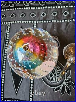 Leon Applebaum vintage signed multi color perfume bottle and stopper