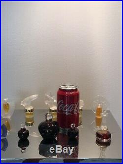 Lot 10 Assorted Vintage Mini Miniature Perfume Bottles With Perfume