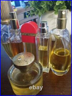 Lot 7 Vintage Perfume bottles Fragrance Escada Wings Red Door Gucci Envy Ralph G