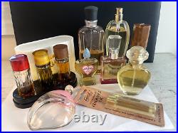 Lot Of 11 Vintage Perfumes Designer (Brands/Amount In Description)