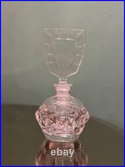 Lot Of 4 Vintage Crystal And blown Glass Perfume Bottles