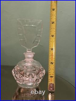 Lot Of 4 Vintage Crystal And blown Glass Perfume Bottles