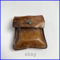 Lot Of 5 Vintage Antique Set Of Perfume Bottles England Leather Wood Cases