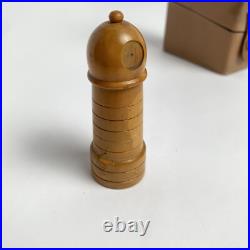 Lot Of 5 Vintage Antique Set Of Perfume Bottles England Leather Wood Cases