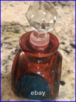 Lot Of 8 Vintage Italian Crystal Perfume Jars