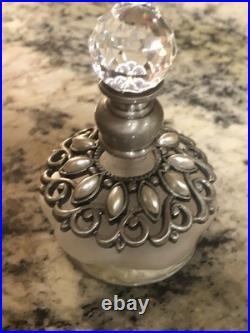 Lot Of 8 Vintage Italian Crystal Perfume Jars