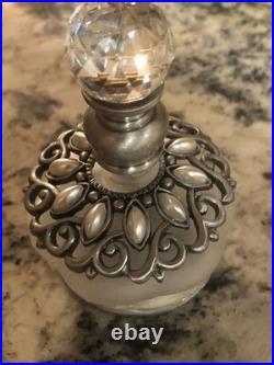 Lot Of 8 Vintage Italian Crystal Perfume Jars