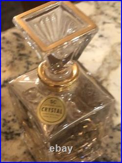 Lot Of 8 Vintage Italian Crystal Perfume Jars