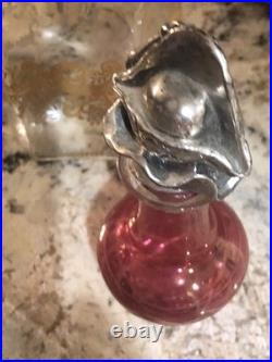 Lot Of 8 Vintage Italian Crystal Perfume Jars