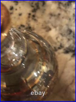 Lot Of 8 Vintage Italian Crystal Perfume Jars