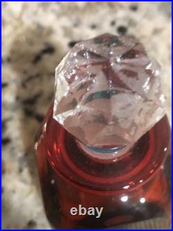 Lot Of 8 Vintage Italian Crystal Perfume Jars