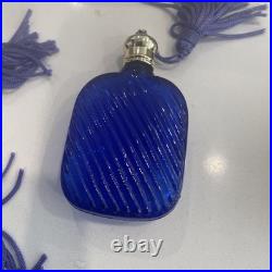Lot Of Cobalt Glass Perfume Bottles Unused