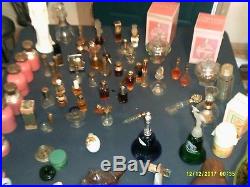 Lot Of Old Vintage Cologne Perfume Bottles Many Full Many Avon Some Glass Sample