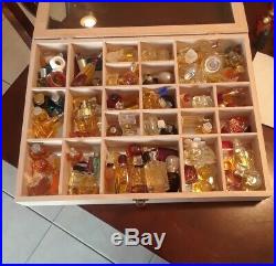 Lot of 100 Full Miniature Perfume Bottles Some Vintage Fragrance All Authentic