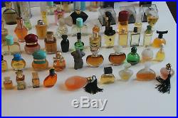 Lot of 152 Miniature Mini Perfume Parfum Bottles Vintage Fragrance