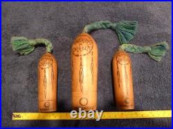 Lot of 3 Vintage Maderas de Oriente Myrurgia Perfume bottles with original wood