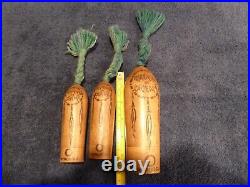 Lot of 3 Vintage Maderas de Oriente Myrurgia Perfume bottles with original wood