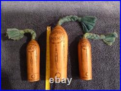 Lot of 3 Vintage Maderas de Oriente Myrurgia Perfume bottles with original wood