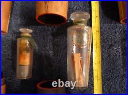 Lot of 3 Vintage Maderas de Oriente Myrurgia Perfume bottles with original wood