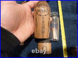 Lot of 3 Vintage Maderas de Oriente Myrurgia Perfume bottles with original wood