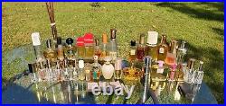 Lot of 35 Vintage Perfume Cologne Bottles Chanel Wind Song Ciara Dana Ambush VTG