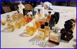 Lot of 50 perfume bottles, miniature bottles, glass parfum Vintage