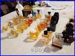 Lot of 50 perfume bottles, miniature bottles, glass parfum Vintage