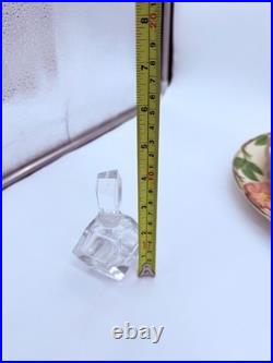 Lot of 6 Vintage Crystal & Glass Art Deco Perfume Bottles