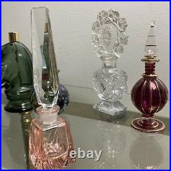 Lot of 6 Vintage Perfume Bottles