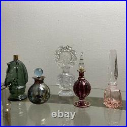 Lot of 6 Vintage Perfume Bottles