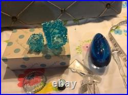 Lot of 7 Vintage Art Glass, Crystal Perfume Bottles W. Germany, CZECHO, MAYTUM