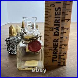 Lot of 7 Vintage Assorted Glass Perfume Bottles Tiny