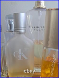 Lot of Vintage Modern Perfume Parfum Bottles Chanel Calvin Klein Guerlain Lauder