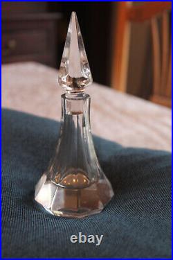 Lot of two ANTIQUE Vintage Perfume Bottles Crystal Glass