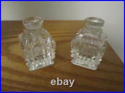 MATCHING PAIRVintage Czech Bookend Perfume BottlesSignedRAREVery Collectible
