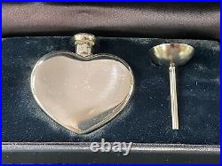 MINT Vintage TIFFANY & Co. Sterling Silver Heart Perfume Flacon Bottle Funnel