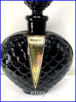 Magical Beauty! Vintage black perfume bottle. Le Prestige by Moiret. 1930