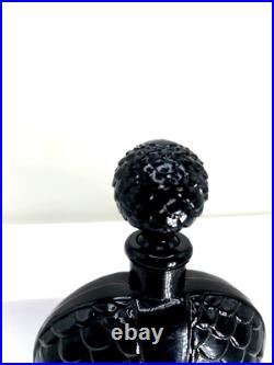 Magical Beauty! Vintage black perfume bottle. Le Prestige by Moiret. 1930