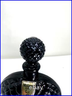 Magical Beauty! Vintage black perfume bottle. Le Prestige by Moiret. 1930