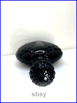 Magical Beauty! Vintage black perfume bottle. Le Prestige by Moiret. 1930