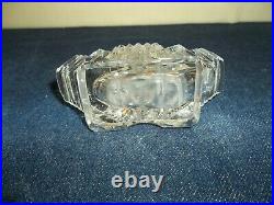 Matching Pair of Antique/ Vintage Art Deco Perfume Bottles Cut Glass Crystal