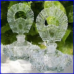Matching Pair of Vintage Perfume BottlesMint 6 Inches TallA Collector's Dream