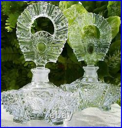 Matching Pair of Vintage Perfume BottlesMint 6 Inches TallA Collector's Dream