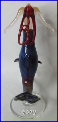 Milon Townsend Mermaid Red Head Perfume Bottle Blown Glass Vintage 1999 RARE