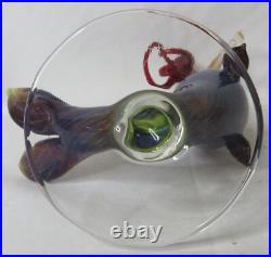 Milon Townsend Mermaid Red Head Perfume Bottle Blown Glass Vintage 1999 RARE