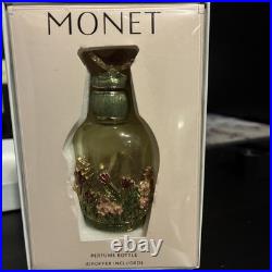 Monet Perfume Bottle w Stopper NEW in Box +Monet Butterfly Figurine Rhinestones