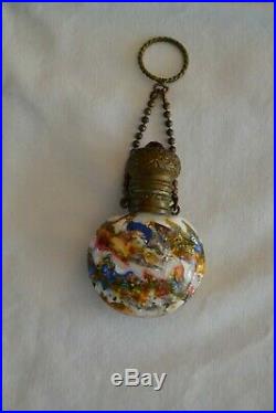 Murano Italian Venetian 19th Century Antique Vintage Scent Perfume Glass Bottle