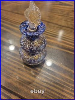 Murano Millefiori Bucella Cristalli Perfume Bottle Italy Vintage 3.75 With Tag Murano Millefiori Bucella Cristalli Perfume Bottle Italy Vintage 3.75 With Tag